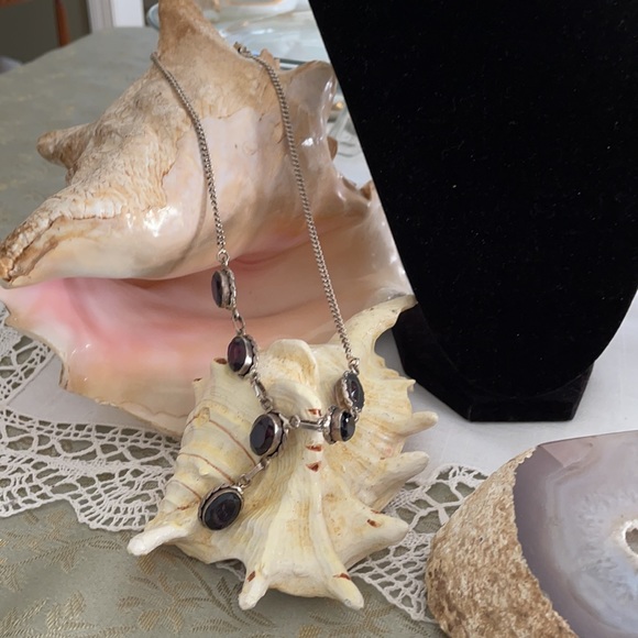 925 Sterling Amethyst Necklace - Picture 3 of 5